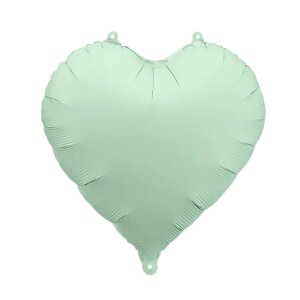 Partydeco Balloon -  Herz Satin - Grün (HS)