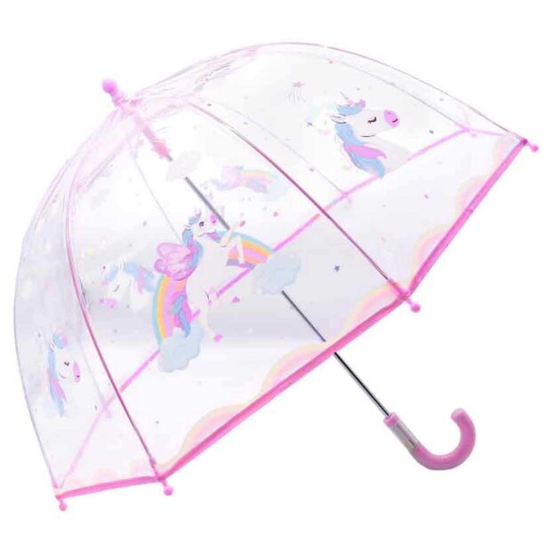 bb Klostermann Kinder Schirm - transparent Einhorn