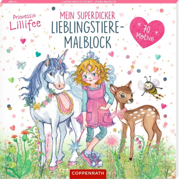 Coppenrath Mein superdicker Lieblingstiere-Malblock: Prinzessin Lillifee