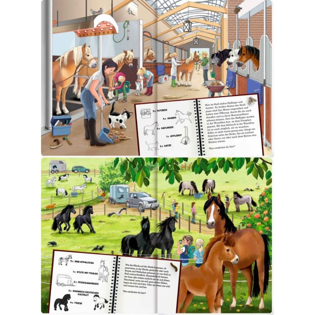 Coppenrath Buch - Mein riesengroßes WimmelSuchBuch: Pferde & Ponys (Buchbonus)