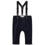 name it Baby Cordhose mit Hosenträgern blau