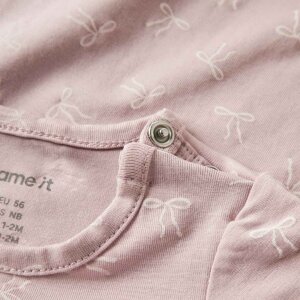 name it Schlafanzug Schleife rosa