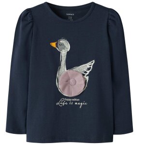 name it Shirt Gans blau