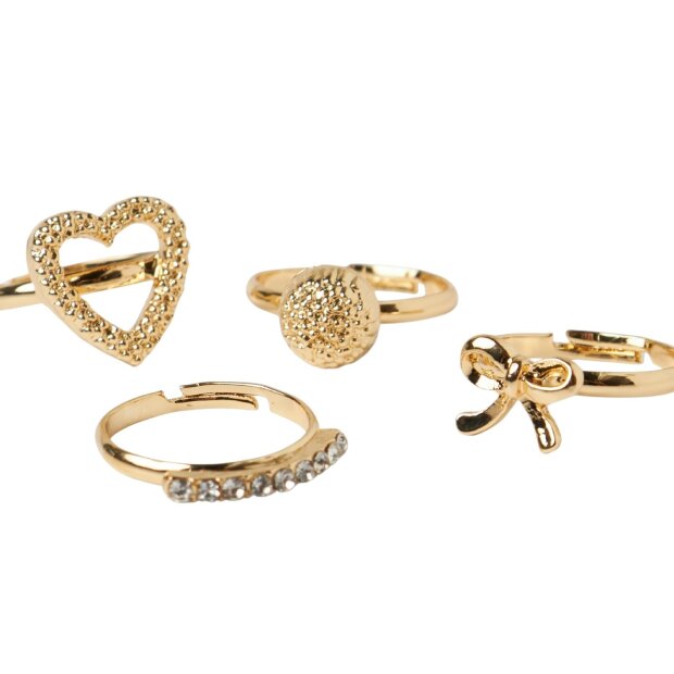 name it 4er-Set Ringe gold
