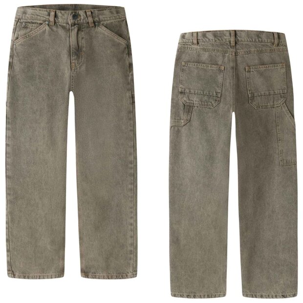name it Jungen Straight Jeans braun-grau