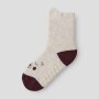 nameit Frottee Socken mit Rutschschutz - beige Bär