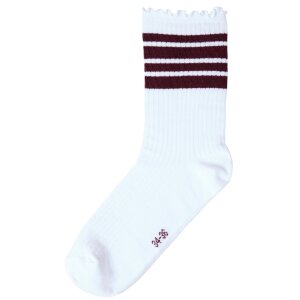 name it Mädchen-Socken gestreift weinrot
