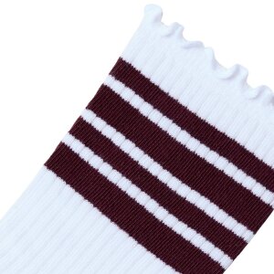 name it Mädchen-Socken gestreift weinrot