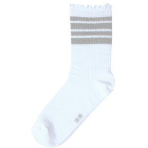 name it Mädchen-Socken gestreift grau