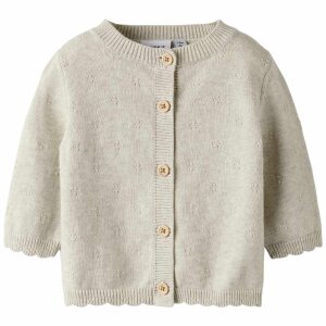 name it Baby Strickjacke natur