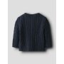 name it Baby Strickjacke Zopfmuster blau