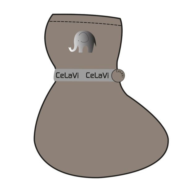 Celavi Thermo Füßlinge Regenfüßlinge mit Fleece wasserdicht - beige pilz
