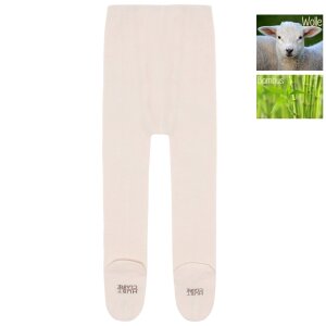 Hust and Claire Wolle Bambus Strumpfhose natur