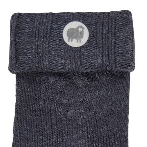 Sterntaler Woll Babysöckchen - blau melange