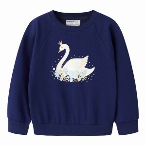 nameit Pullover blau Schwan