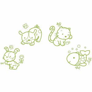 Aladine Stempel Bambino Haustiere