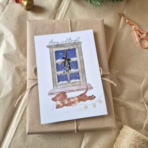 Buttercup Illustration Postkarte A6 - Weihnachten -...