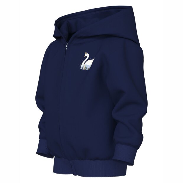 nameit Hoodie mit Reißverschluss - blau Schwan