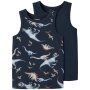 name it 2er-Pack Unterhemd Dino