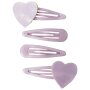 name it 4er-Pack Haarklammer Glitzer rosa