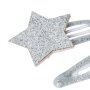 name it 4er-Pack Haarklammer Glitzer silber