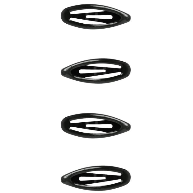 name it 4er-Pack Haarklammer Glitzer schwarz