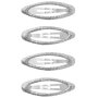 name it 4er-Pack Haarklammer Glitzer silber