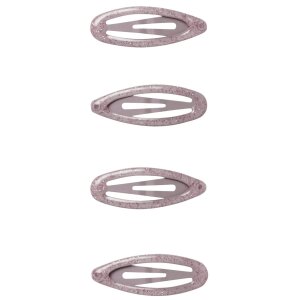 name it 4er-Pack Haarklammer Glitzer rosa