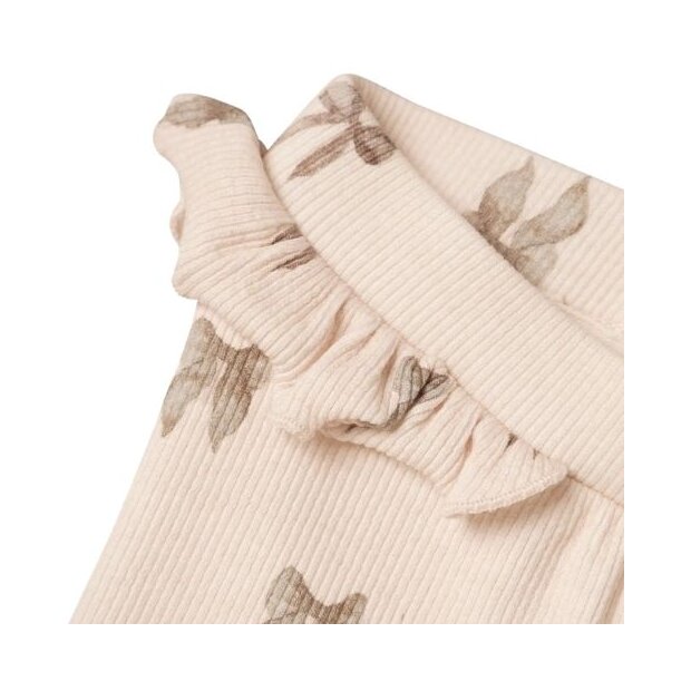 Lil Atelier Baby - Leggings Silver peony Schleifen mit Rüschchen