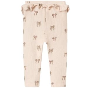 Lil Atelier Baby - Leggings Silver peony Schleifen mit...