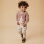 Lil Atelier Baby - Leggings Silver peony Schleifen mit Rüschchen