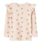 Lil Atelier Shirt Silver peony Schleifen mit Rüschchen