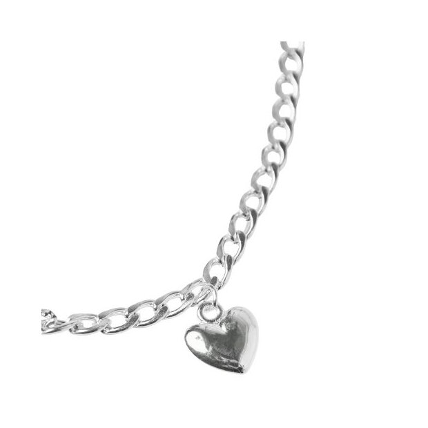 name it Kette silberfarben mit Herz
