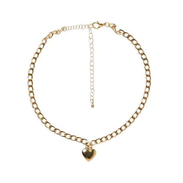 name it Kette goldfarben mit Herz
