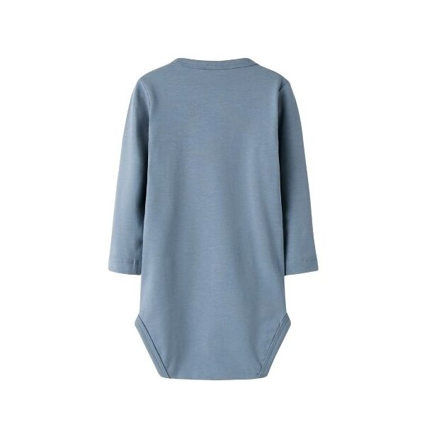 name it Wickelbody langarm blau