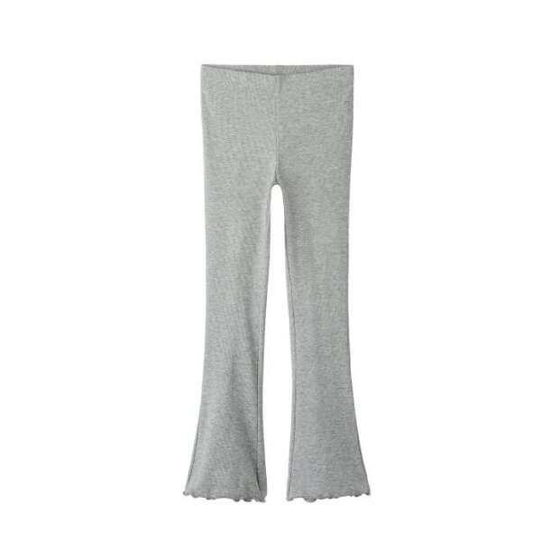 name it Legging mit Schlag gerippt grau