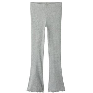 name it Legging mit Schlag gerippt grau
