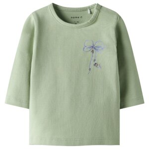 name it Baby-Shirt Schleife grün