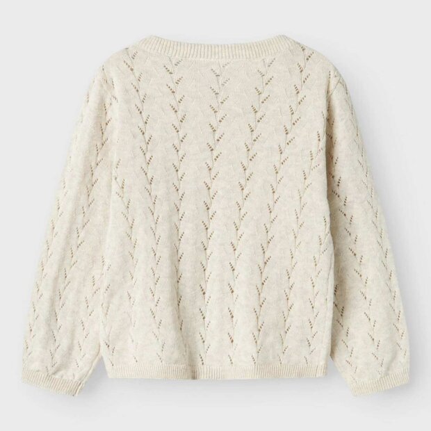 name it langarm Strickjacke - peyote melange