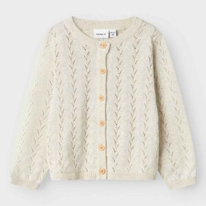name it langarm Strickjacke - peyote melange