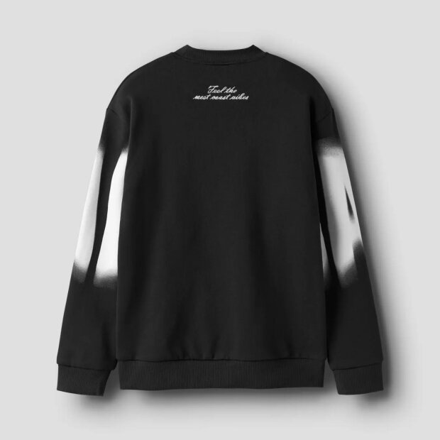 name it KIDS Sweater angeraut - black