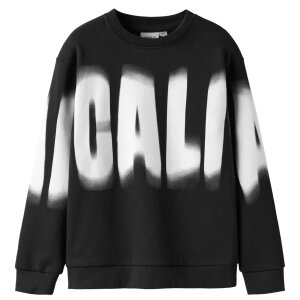 name it KIDS Sweater angeraut - black
