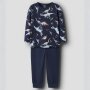 name it Bio-Baumwolle Pyjama - Dinos navy blazer