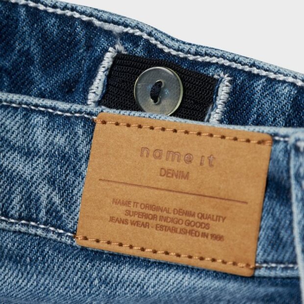 name it Mädchen Straight Fold Jeans blau