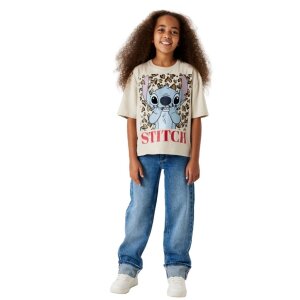 name it Mädchen Straight Fold Jeans blau