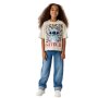 name it Mädchen Straight Fold Jeans blau