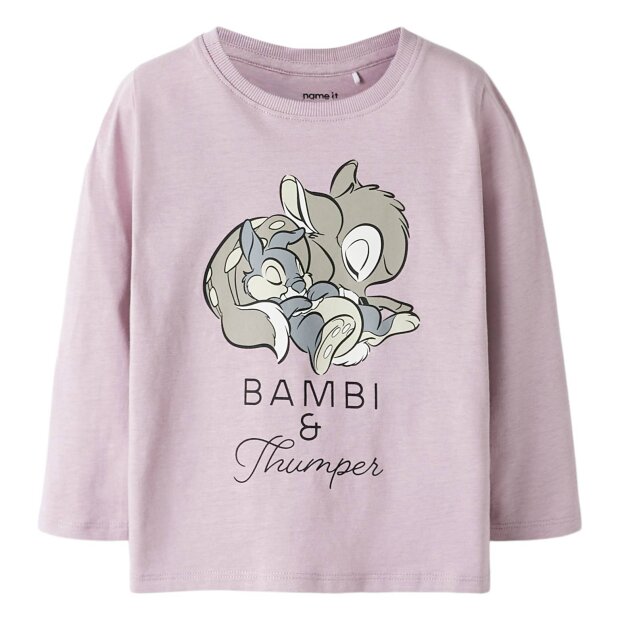 nameit langarm Shirt- Bambi dawn pink