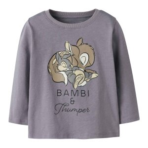 nameit langarm Shirt- Bambi lavender gray