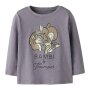 nameit langarm Shirt- Bambi lavender gray