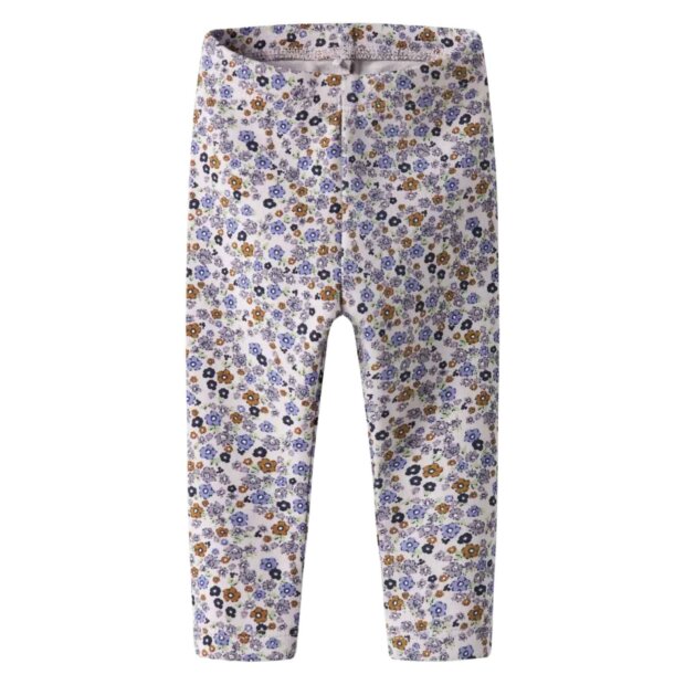 nameit Legging Blümchen - lilac marble
